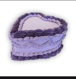 Royal Purple Heart Cake