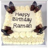 white curls Bueno fresh cream egg free birthday cakes