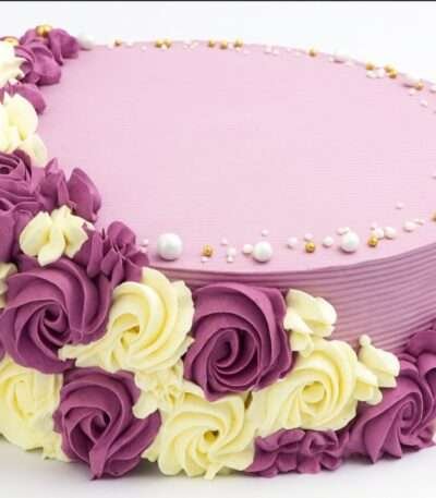 Handmade egg free fresh cream cake process at Cake Palace Sheffield