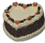 Fruit and Chocolate Heart cake - Image 3