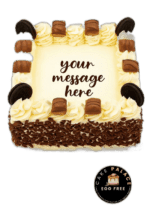Egg Free Oreo & Chocolate Celebration Cake with Oreo biscuits, chocolate bars and chocolate flakes, handmade in Sheffield