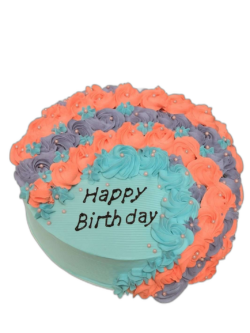 Multi Flowers cake
