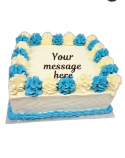 Two Colour Cake (Square)