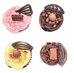 4 Pcs CUPCAKES