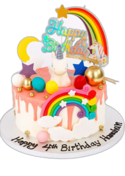 Enchanted Unicorn Rainbow Drip Cake