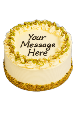 Simply white Pistachio cream cake