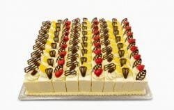 Fresh Cream Sheet Cake with Strawberries, Pineapple and Chocolate Decorations | Party Cake Sheffield
