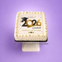 Graduation Fresh Cream Cake 1 from Cake Palace Sheffield.